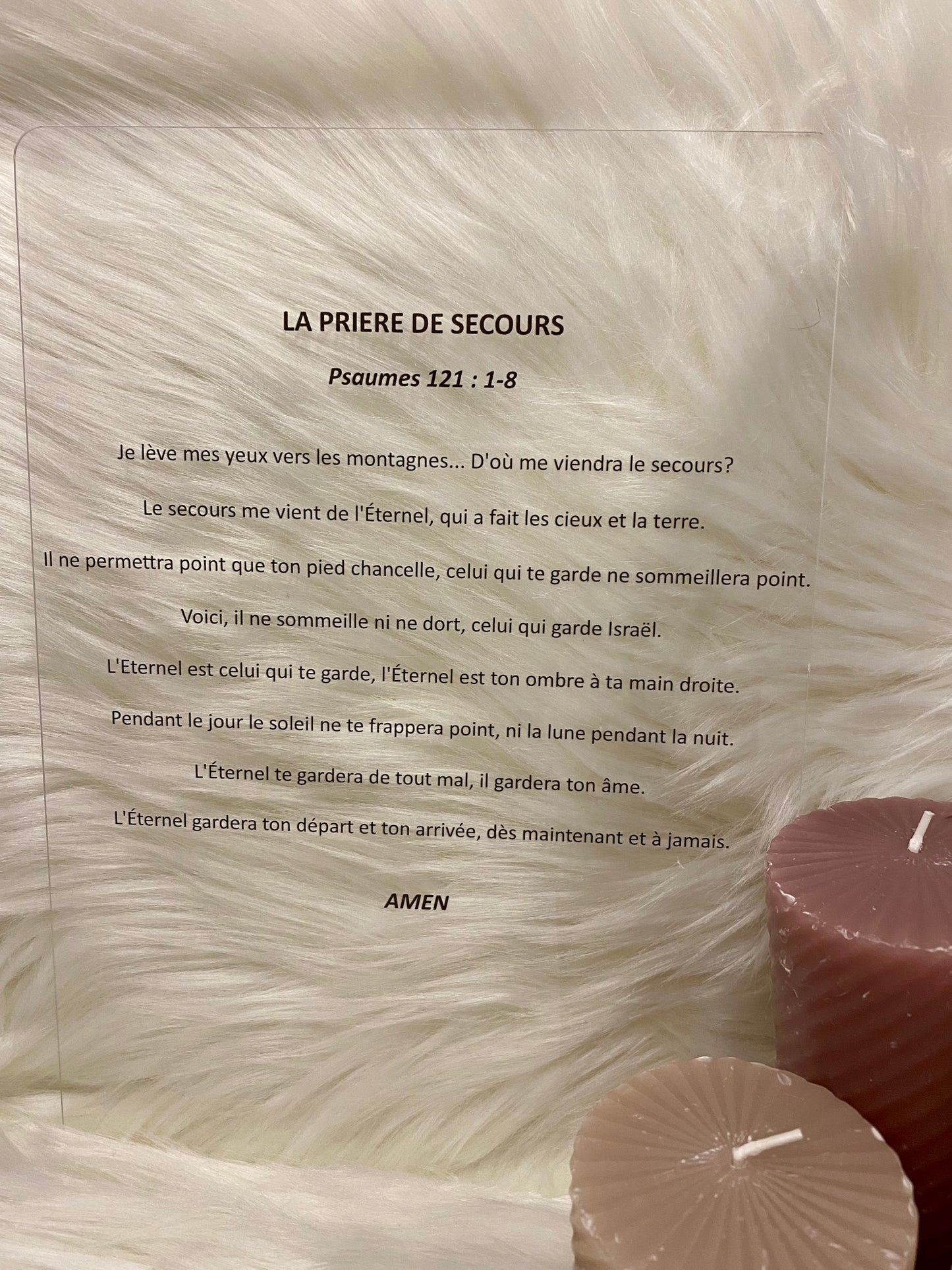 LA PRIERE DE SECOURS