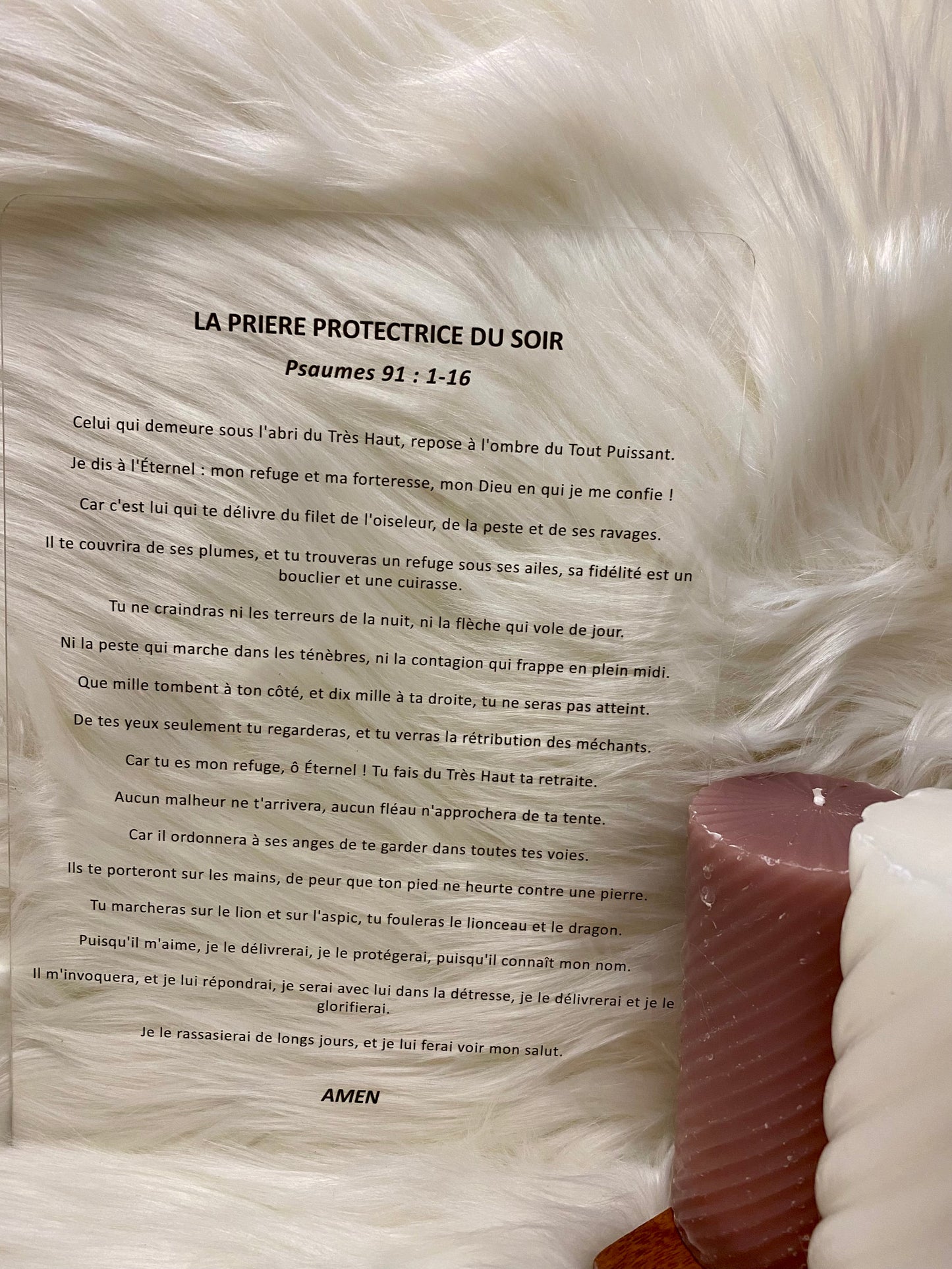 LA PRIERE PROTECTRICE DU SOIR